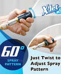 Close-up of hand adjusting M5 13 Variable Pressure Wash Kit with 60-degree spray pattern nozzle.