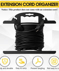 Heavy Duty Extension Cord And Hose Reel With Carrying Handle For Easy Yard Setup, Rugged ABS H Shape Organizer with coiled cord