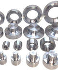 Complete Ten Piece Dimple Die Set For Hydraulic Press Use Includes One Half To Three Inch Dies And Dzus Dimple Die For Stronger Metal Panels