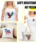 Colorful Animal Iron On Transfers Set 10 Heat Transfer Stickers For T Shirts Hoodies Jackets And DIY Clothing DTF Ready To Press