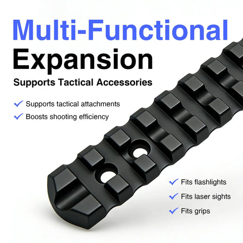 Ultra Lightweight 28g Picatinny Rail For Henry Lever Action Rifle T7075 Aluminum Scope Base with tactical accessories text