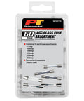 Heavy Duty Sixty Piece AGC Glass Fuse Assortment Kit With Solid Circuit Protection For Cars Trucks And Hot Rods Built Dead Nuts To Handle The Heat And Keep Your Electrical Gear Running Smooth As Butter Daily in a resealable plastic case.