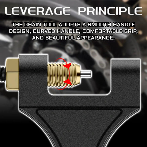 Heavy Duty Chain Breaker Tool Kit For Bikes And Motorcycles, ATVs, Dirt Bikes, Go Karts And Scooters, Riveting Chain Tool leverage design