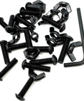 Black One Quarter Twenty Wing Nut Button Head Socket Cap Screw Bolts Kit With Hex Key Pro Grade Fasteners Durable Beefy Gear For Car Guys Who Want Sick Performance To Get Shit Done Fast This Heavy Duty Pack Sick For Mechanics Building Cars 1/4-20