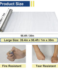 Beefy Heavy Duty Stainless Steel Woven Wire Mesh Roll 20 Mesh 0.15mm, 39.4in x 98ft, roll layout and size with fire and tear resistance
