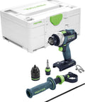Badass Cordless Drill Driver Featuring Ec Tec Brushless Motor High Torque Heavy Duty Power Tool Built For Pros And Weekend Warriors Who Want Rock Solid Performance On Real Work Site displayed with accessories in a carrying case.