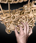 Assembling the 3D Jigsaw Puzzle Construction Set DIY Mechanical Model Build Kit Laser Cut Woodcraft Puzzle Challenge Gift