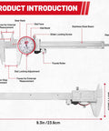 Diagram of 0-6 Inch Dial Caliper With SAE Inch Range And 0.001 Inch Accuracy Analog Mechanical Stainless Steel Measuring Tool