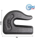 Heavy Duty Weld On Grab Chain Hook Three Eighths Inch G70 Forged Steel Tow Hook for Cars Trucks SUVs