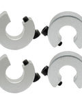 Four Pack SBR16 Clamp On Shaft Collars Aluminum Alloy Stop Rings For Linear Motion Rails Bore 16mm OD 35mm Thickness 10mm