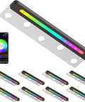 8-Pack Smart Hardscape Lights for Steps and Retaining Walls, with phone app, IP65 waterproof, soft white 2700K, Alexa compatible