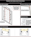 Installation guide for Heavy Duty Weather Stripping Seal For Doors And Windows 26 Feet Black Foam Tape.
