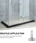 Heavy Duty Stainless Steel Shower Door Pivot Hinges With Smart Dual Hole Design For No Sweat Glass Door Swap and Top Shelf Bathroom Hardware Makeover on glass shower door.