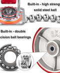 Heavy Duty Eight Inch Polyurethane Caster Wheels With Locking Brakes showcasing built-in precision ball bearings.