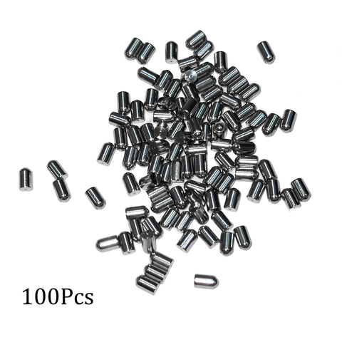 Hella Tough 304 Stainless Steel Ball Plungers 100 Pc Kit Two Millimeter By Three Millimeter Spring Detents, close-up view of detent hardware.