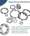 Eight Pack 6705ZZ Deep Groove Ball Bearings 25 X 32 X 4mm Chrome Steel Double Shield ABEC 5 for electric motors display image