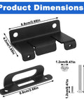 Dimensions of 4 Way Trailer Wiring Harness Mounting Bracket Kit With Screws And Nuts For No Hassle Install On Cars And Trucks