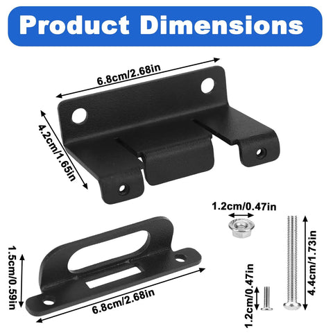 Dimensions of 4 Way Trailer Wiring Harness Mounting Bracket Kit With Screws And Nuts For No Hassle Install On Cars And Trucks