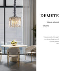Modern Crystal Chandelier With K9 Crystals And Warm Gold Frame, 4 Light Flush Mount Ceiling Fixture In Chrome Finish