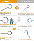 Comparison of Heavy Duty 3.2 Inch 304 Stainless Steel Screw Eyes 6 Pack and other brand's materials and features