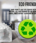 Beefy Heavy Duty Trash Compactor Bags, 18 Gallon, 25 X 35 Inches, 2.5 Mil Thick, 40 Pack With Ties in kitchen, eco friendly badge