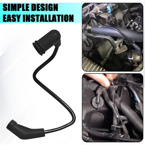Premium Replaceable Fuel Pressure Regulator Vacuum Hose For Chevy Avalanche Yukon Sierra Tahoe With Throttle Body Gasket Kit And Cleaner Oil Tube Testing Tool That Fixes Leaks And Boosts Efficiency Big Time black vacuum hose installed on GM engine