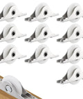 10 Pack Nylon Garage Door Rollers For Quiet Smooth Operation, Heavy Duty Replacement Wheels For Garage Screen Doors And Sliding Track Systems