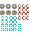Image of assorted seals and screens from Pro Grade TIG Welding Torch Accessories Kit With Stubby Gas Lens, Alumina Nozzles.