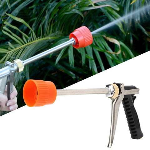 Heavy Duty Zinc Alloy Garden Sprayer With Adjustable Nozzle And Long Rod 360 Degree Rotating Head 5 Bar High Pressure for irrigation