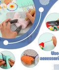 Hands crafting with Felting Kit for DIYers and Crafters Includes 6x6 Felt Pad, 40 Assorted Needles, various tools shown.