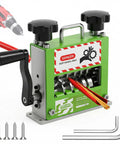Manual Wire Stripping Machine With Drill Powered Option, 6 Channel Cutter, 5 Blades For 0.06 To 0.67 Inch Wires, Scrap Copper Recycling Tool