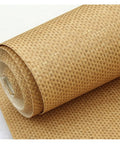 Real Deal Grasscloth Wallpaper Featuring Textured Woven Weave And Natural Plant Fiber Texture in rolled beige design.