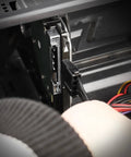 Molex Splitter Power Cable LP4 4 Pin Male To 3 4 Pin Female Y Cable For IDE Hard Drives And CD DVD Drives, PSU Power Extension, Copper Conductors, Durable IDE Peripheral Connector, black PC drive connector close-up