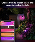 Get These Awesome Econic Outdoor Smart Pathway Lights That Bring Color Changing Vibes To Your Walkway shown with app control and pathway illuminated