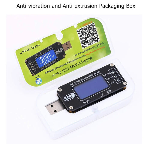 DC-DC Step Up Down Power Converter Module With Beefy USB Type-C Micro USB Input, Adjustable 1.0V-24V Output From 3.5V-12V, 2-3W in packaging