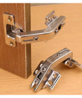 Stainless Steel Cabinet Hinges 135 Degree Soft Close Concealed For Corner Cabinets 2 Pack Hidden Cupboard Hardware
