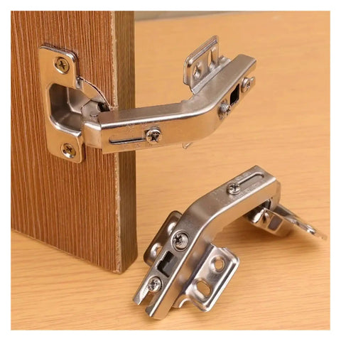 Stainless Steel Cabinet Hinges 135 Degree Soft Close Concealed For Corner Cabinets 2 Pack Hidden Cupboard Hardware