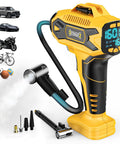 Cordless Tire Inflator Air Compressor With Dewalt 20V Battery Compatibility, 160 PSI Portable Air Pump With Digital Pressure Gauge