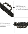 Close-up of Six Piece Antique Cabinet Handles Set Vintage Drawer Pulls in European Style Zinc Alloy Hardware for Home Decoration