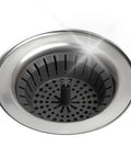 Kitchen Sink Strainer 3.25 Inch Anti Clog Food Catcher Flexible Drain Basket Dishwasher Safe Standard Fit Made In USA