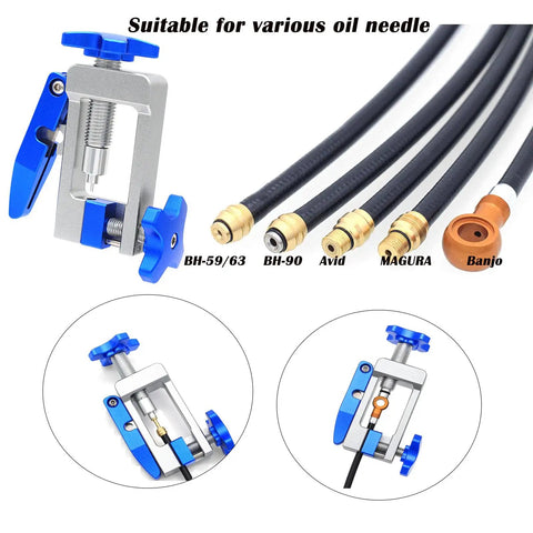 2 In 1 Pro Grade Bike Hydraulic Brake Hose Cutter And Line Fitting Insert Tool Kit With 20 Brass Olives Kit For BH59 BH90