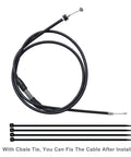 7/8 Inch Thumb Throttle Cable Assembly for ATV Quad Go Kart Pit Bike with cable ties