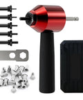 Professional Rivet Nut Drill Adapter Kit Featuring Complete M3 M4 M5 M6 M8 Metric Mandrels And Thread Insert Nuts with red and black drill