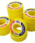 Gas Teflon Tape Pro Grade Pipe Thread Tape For Plumbing And Gas Lines Half Inch By 260 Inches Four Mil Thick Yellow 10 Pack