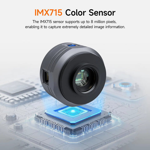 Dope Planetary Telescope Camera With 1.45μm IMX715 Sensor Delivers 4K Detail, Low Readout Noise, electronic eyepiece showcased