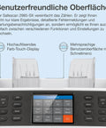 Heavy Hitter Multi Currency Money Counter Machine That Value Counts And Sorts Mixed Banknotes With 7 Point Security Counterfeit Money Detector Ripping Through 1200 Bills Per Minute interface showing touchscreen controls and settings.