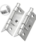 Two Piece Stainless Steel Spring Hinge Set For Cabinet Doors That Self Close And Keep It Quiet Folding Loose Leaf Wood Door Hinge