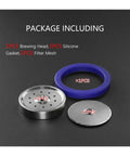 Pro Grade Espresso Machine Group Head Gasket Shower Screen Filter Replacement Set Dual Boiler 3 Piece Kit, includes brewing head, silicone gasket, filter mesh.