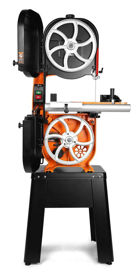 Industrial 14-Inch Band Saw With 1 HP Dual Voltage 120V And 240V And Two Speed, 11-Amp Motor, Quick-Release Blade Tension