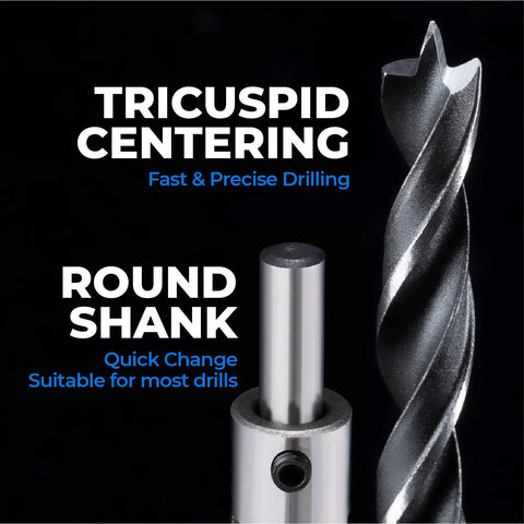 7 Piece Countersink Drill Bits Set For Woodworking High Carbon Steel Carpenter Bits With Chamfering Pedestals And 1 Free Hex Key Wrench Included Pro Grade Heavy Duty Ideal For Cabinet Making Furniture Building And DIY Projects